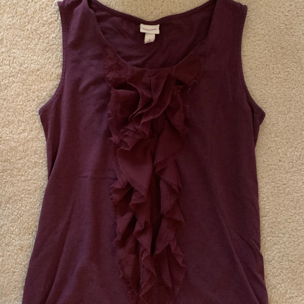 Ruffle Work Tank